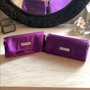 Purple side purse